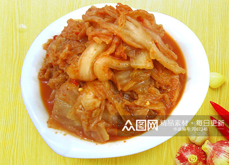 韩式泡菜辣白菜图片素材