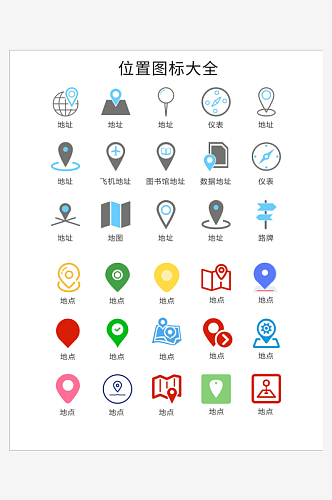 各类图标标识大全