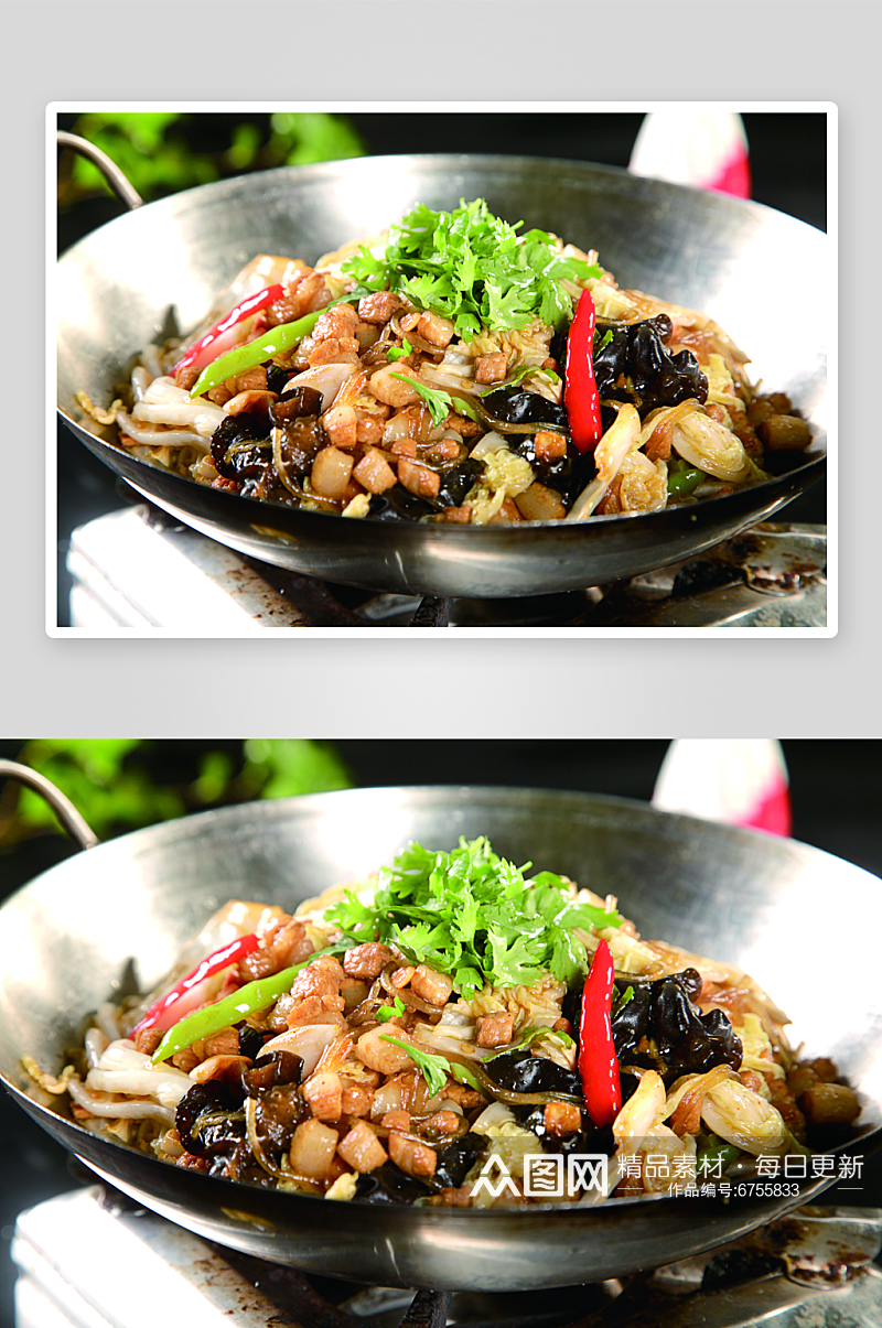 干锅特色菜美食照片素材