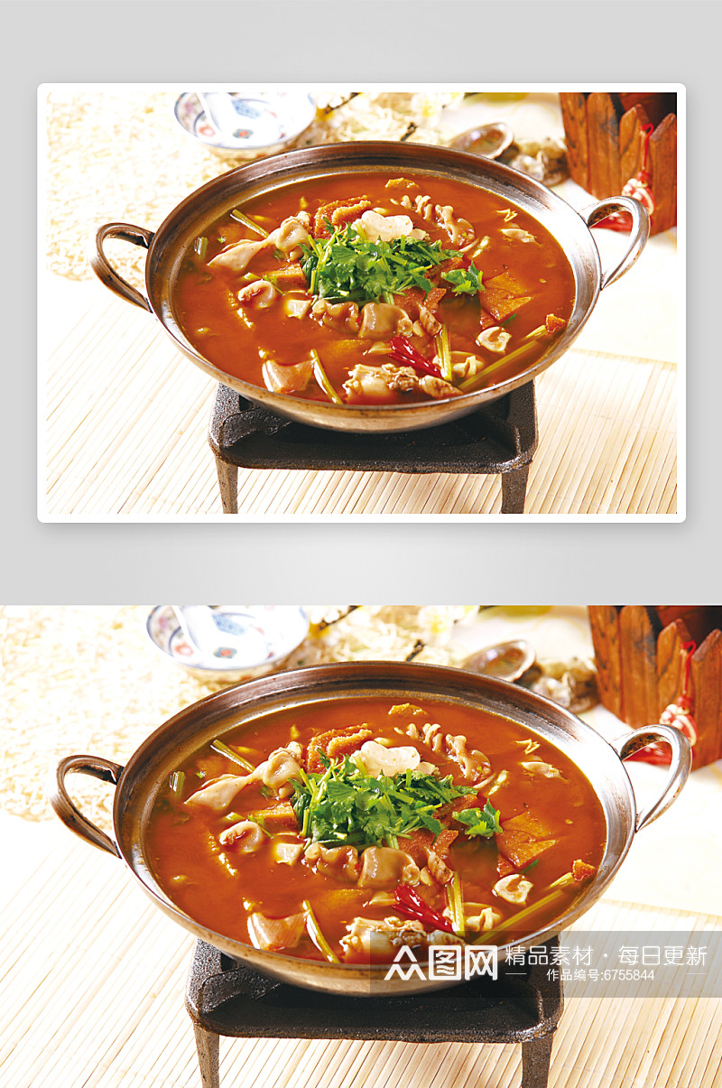 干锅特色菜美食照片素材