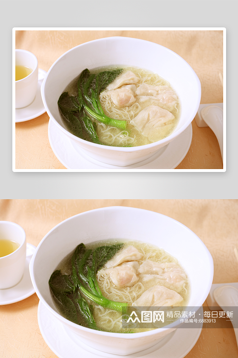 手工清汤馄饨图片素材