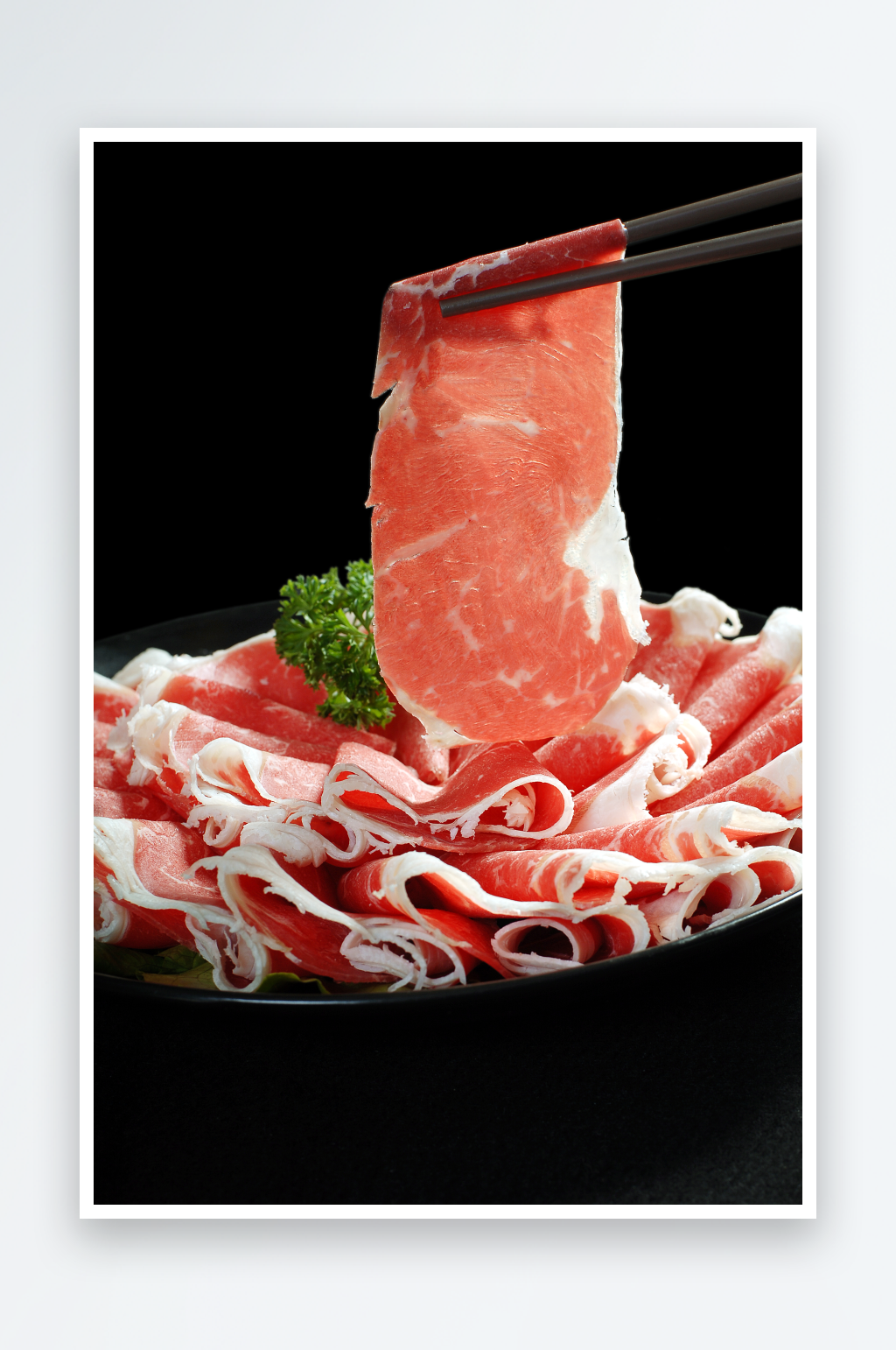 雪花牛肉和牛美食照片素材