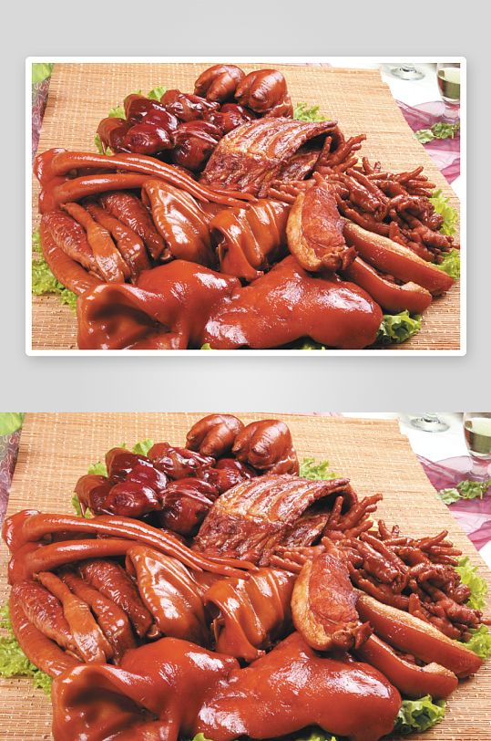 卤菜卤水冷拼照片-众图网