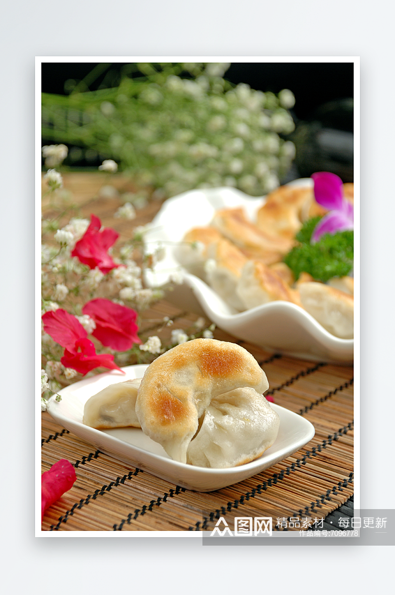 饺子包子馒头煎饼素材