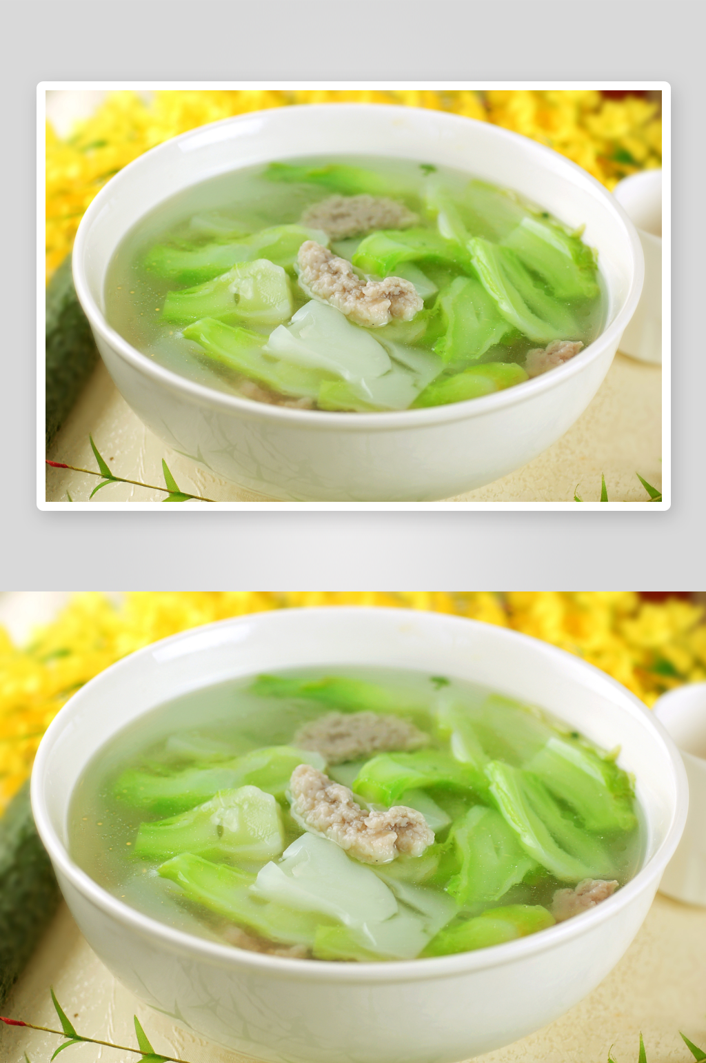 三菌汤洒尿牛丸汤素材