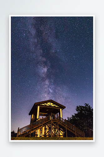 蓝天白云夜空星空背景画面