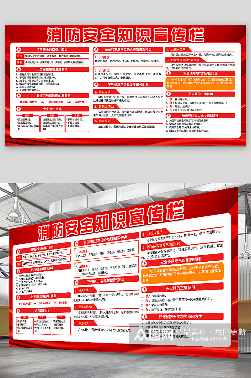 消防安全知识宣传栏素材