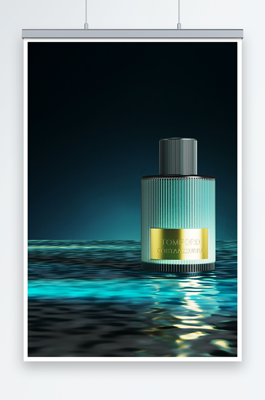 香水精华液产品文件水滴波纹-众图网