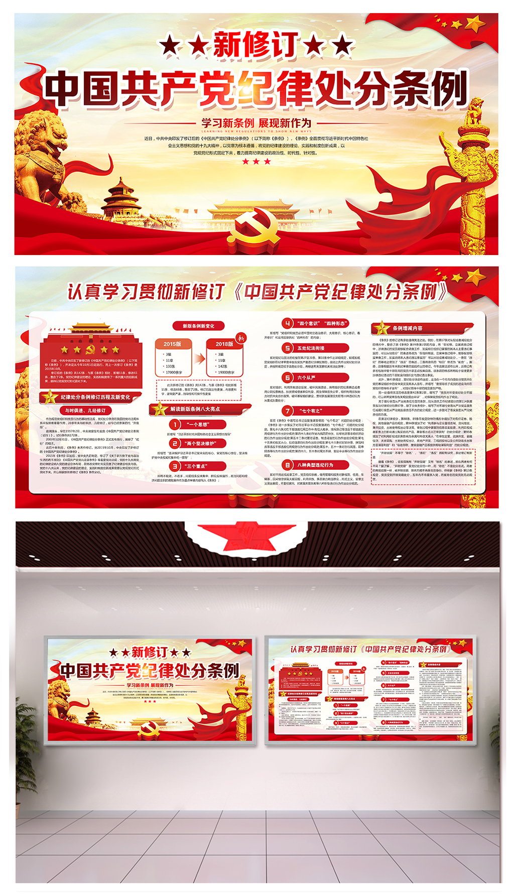 医院党纪律处分条例宣传栏素材