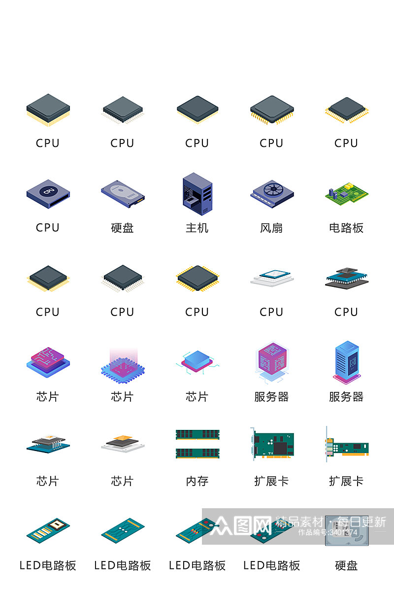 产品电商网购小图标素材