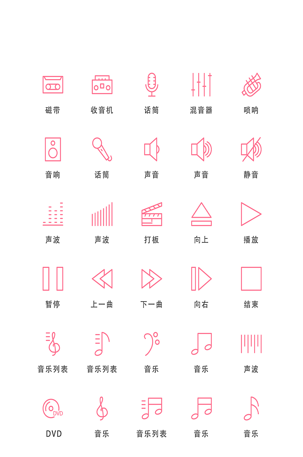 播放器电商手机app小图标素材