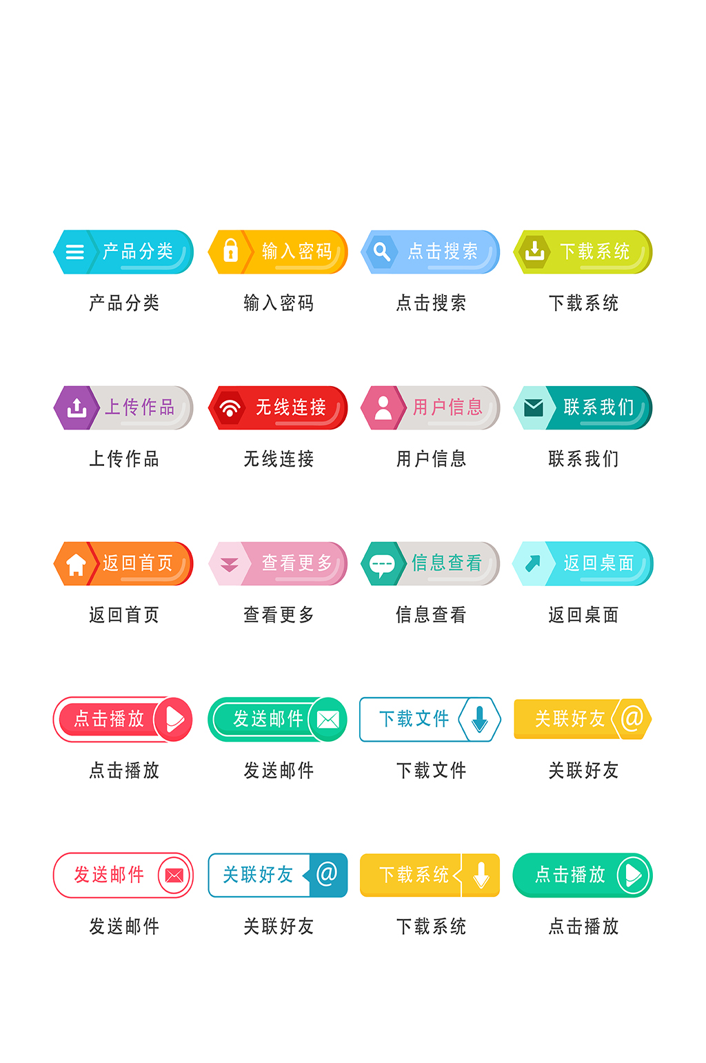 点击系统电子商务手机程序图标素材