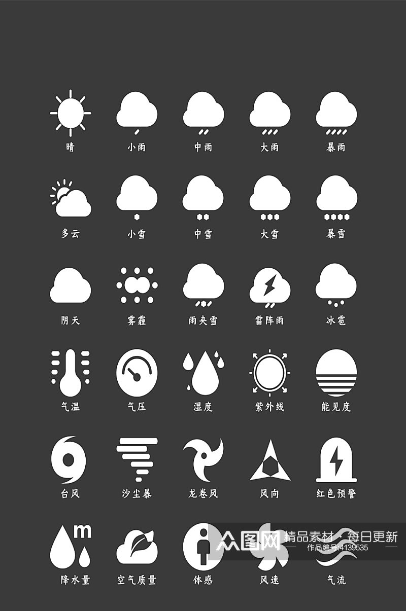 天气网络网页程序图标素材
