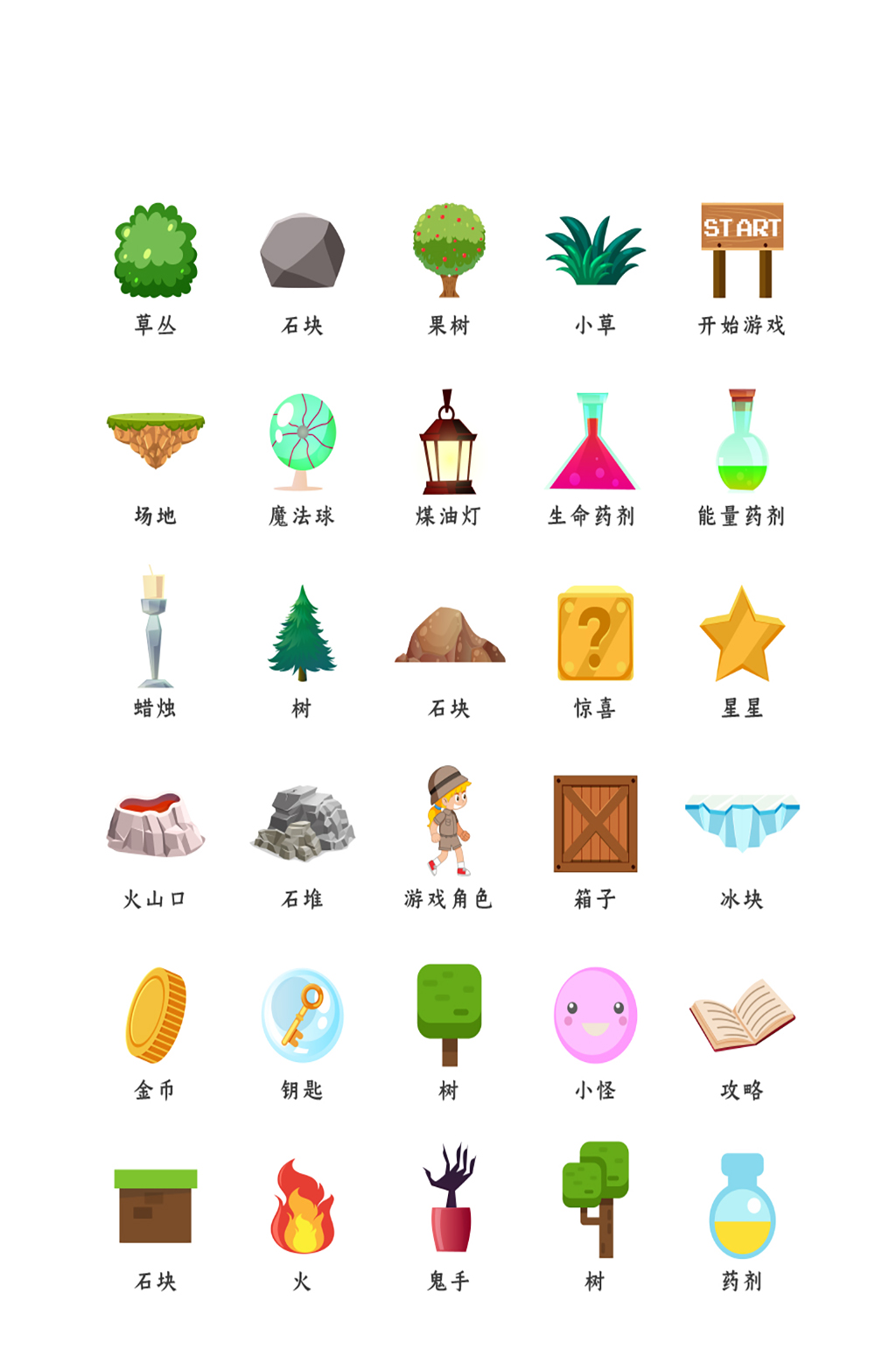 游戏角色网络网站程序图标素材