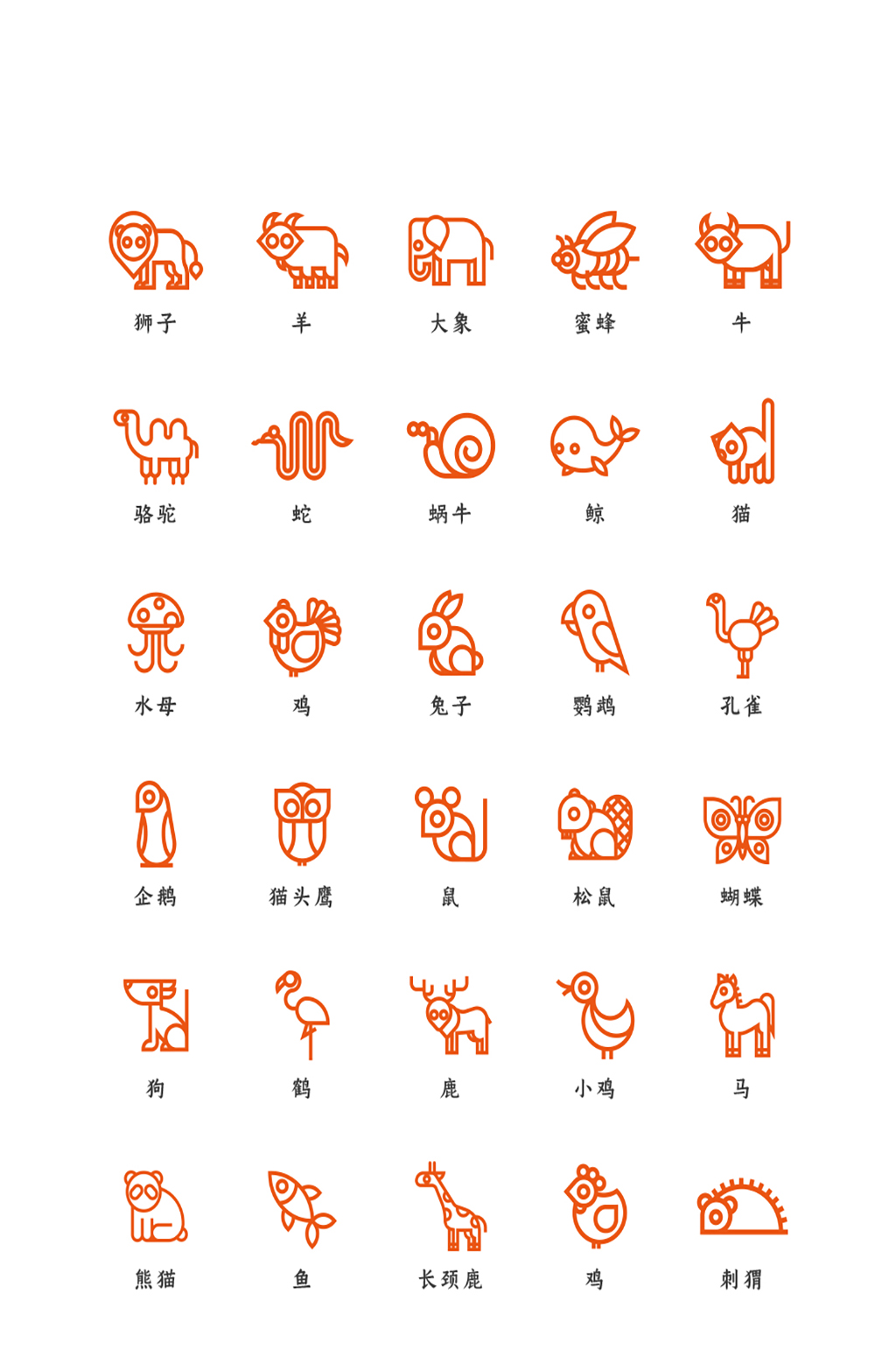 動物網絡手機程序圖標素材