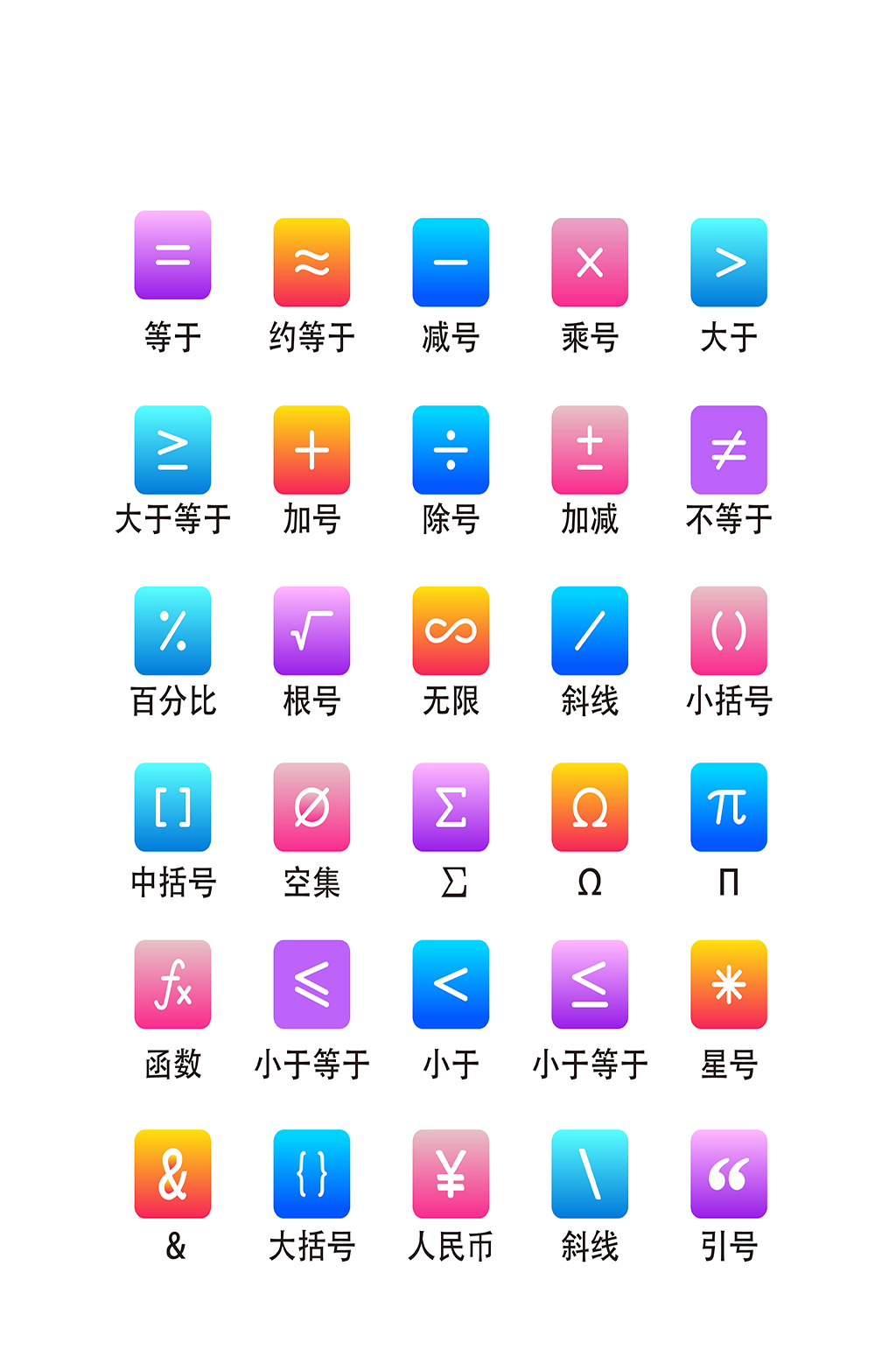 算术电子程序图标素材