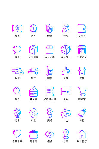 货币电子商务软件图标