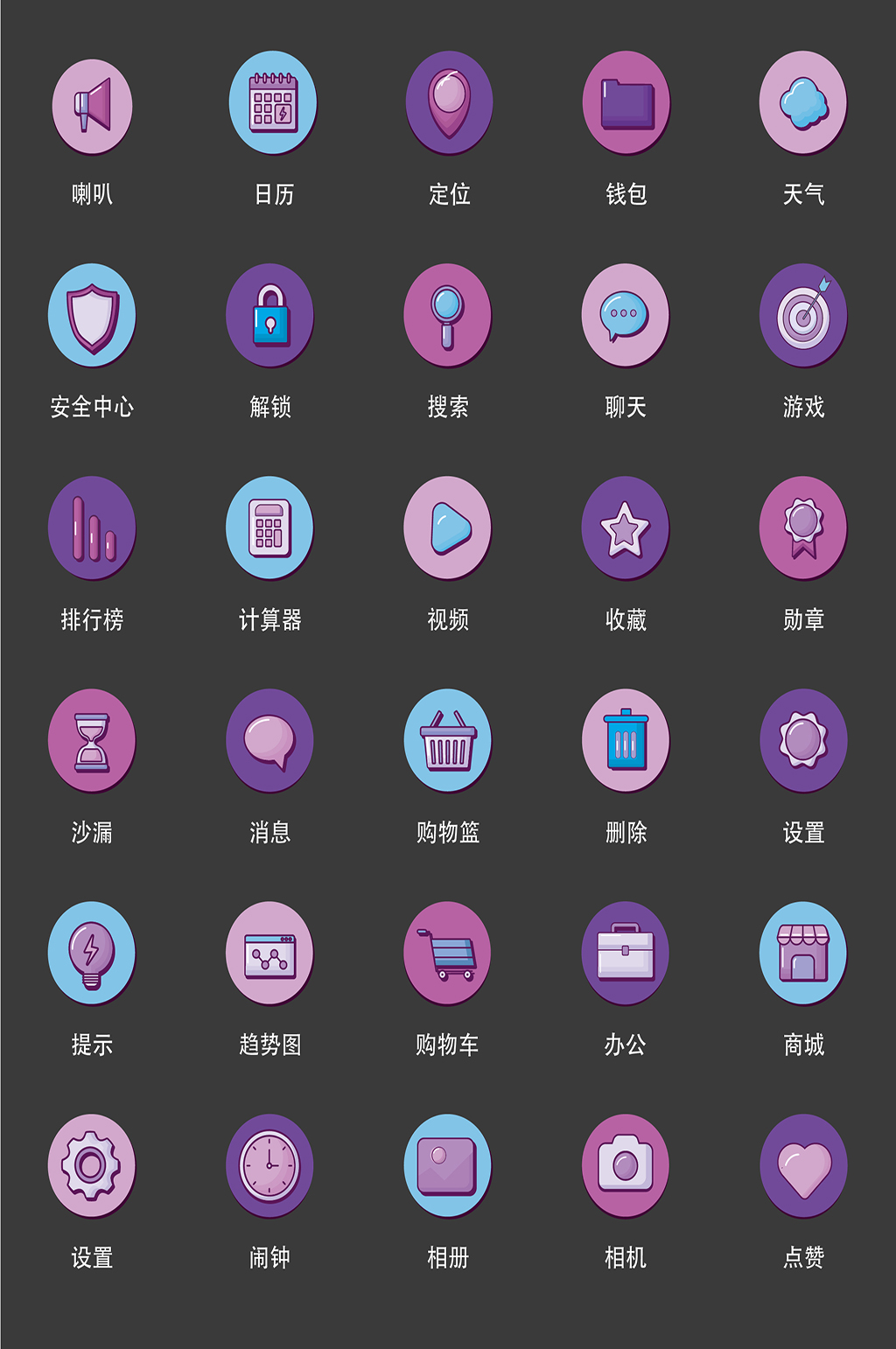 安全中心电子商务程序图标素材