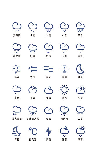 下雨电子商务程序图标