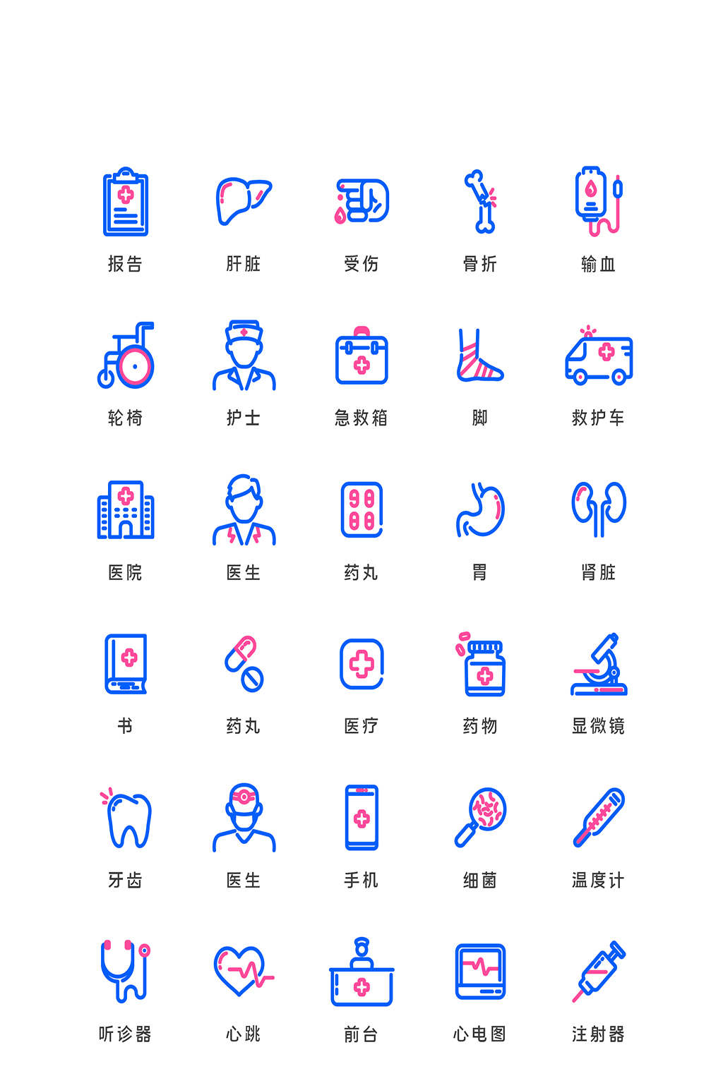 医疗电商软件程序图标素材