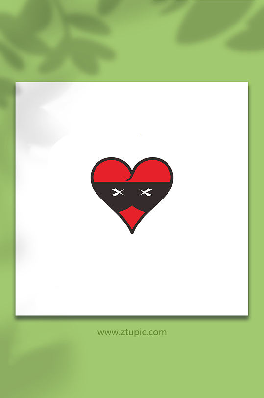 卡通爱心造型小图标素材免抠