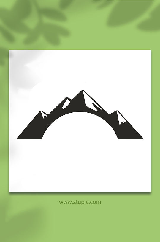 山地背景素材logo免抠素材图