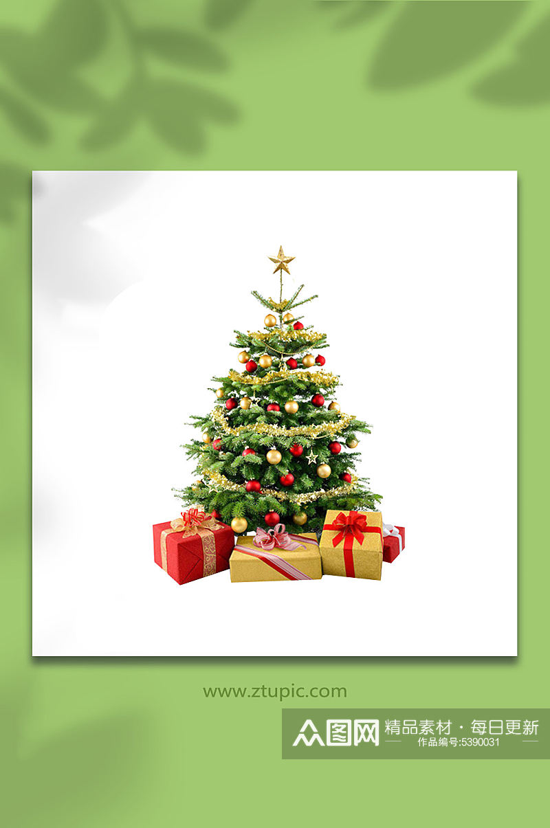 圣诞节日装饰圣诞树免抠素材图素材