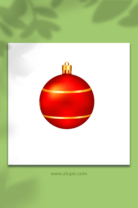 圣诞节彩球PNG免抠素材图
