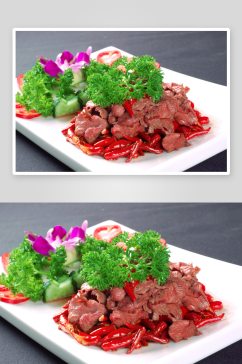 小炒牦牛肉美食摄影图片