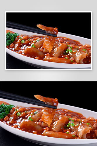 大热肉酱海参美食摄影图片