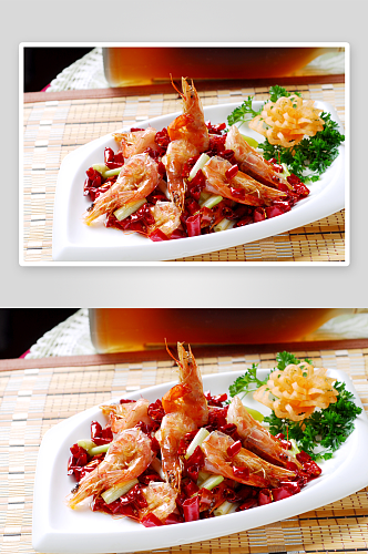 川味香辣大虾美食摄影图片