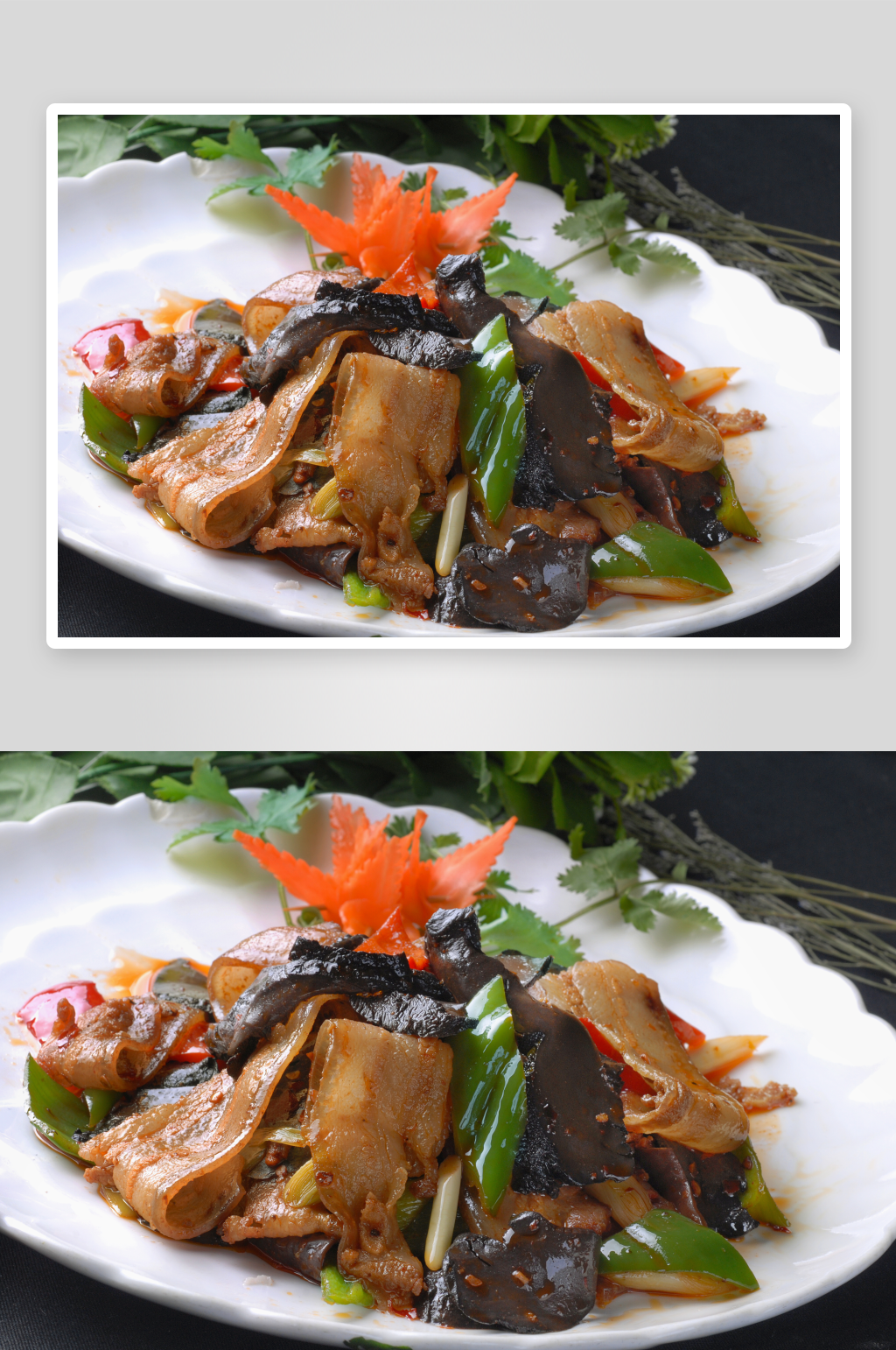 虎皮回锅美食摄影图片素材