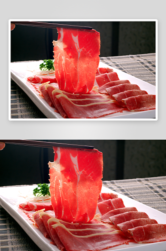 肉类肉卷餐饮菜品摄影图
