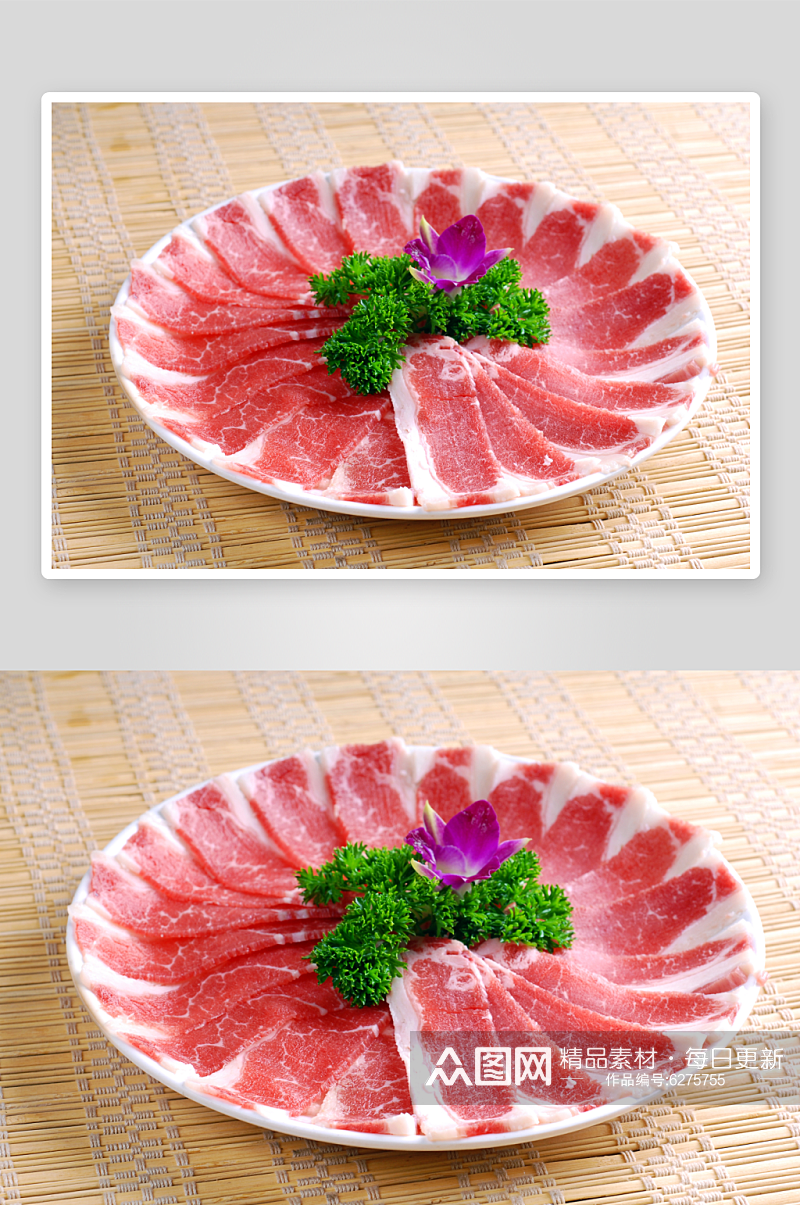 肉类肉卷餐饮菜品摄影图素材