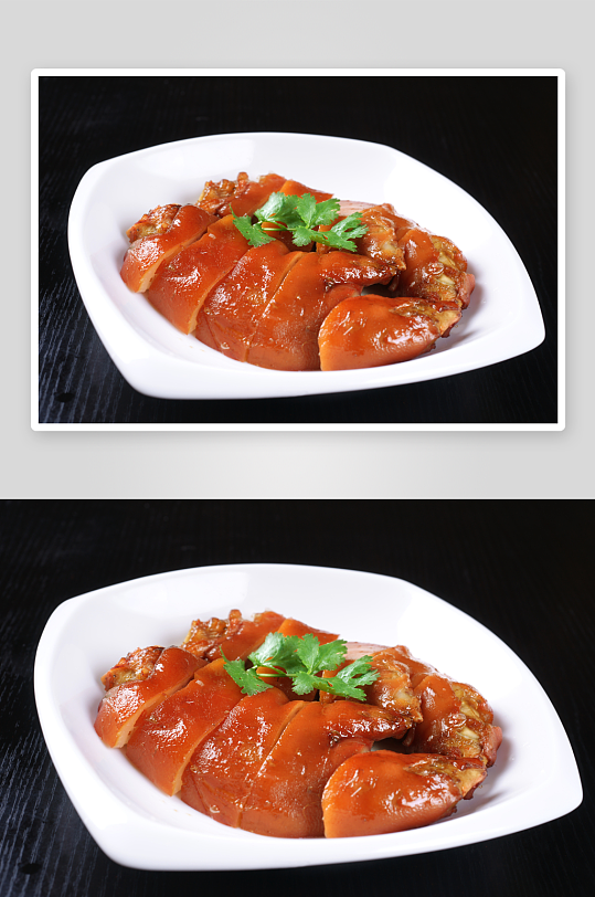 潮式卤拼肉类餐饮菜品摄影图
