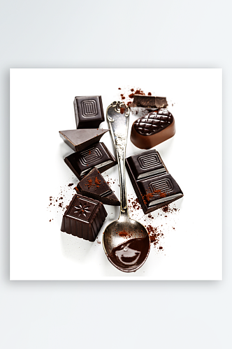 巧克力高清甜点摄影图