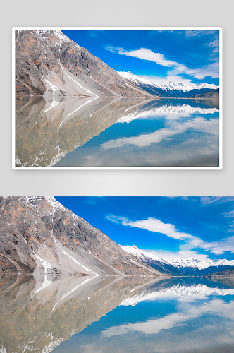高清湖泊湖面风景摄影图