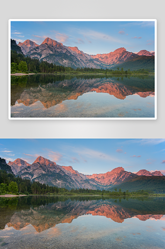 湖泊湖面风景摄影图