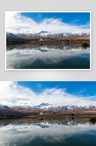 湖泊湖面风景摄影图