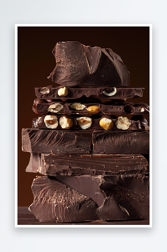 高清巧克力甜点摄影图