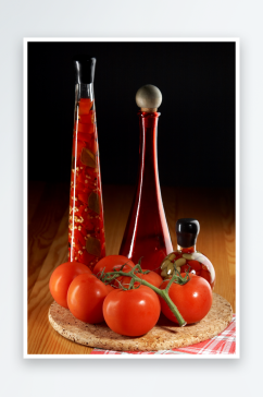 番茄番茄汁水果摄影图