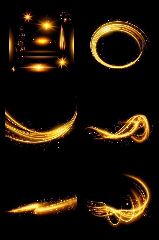 金色光晕金色光芒素材