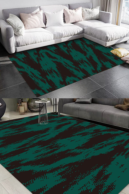 时尚涂鸦纹理图案地毯-众图网