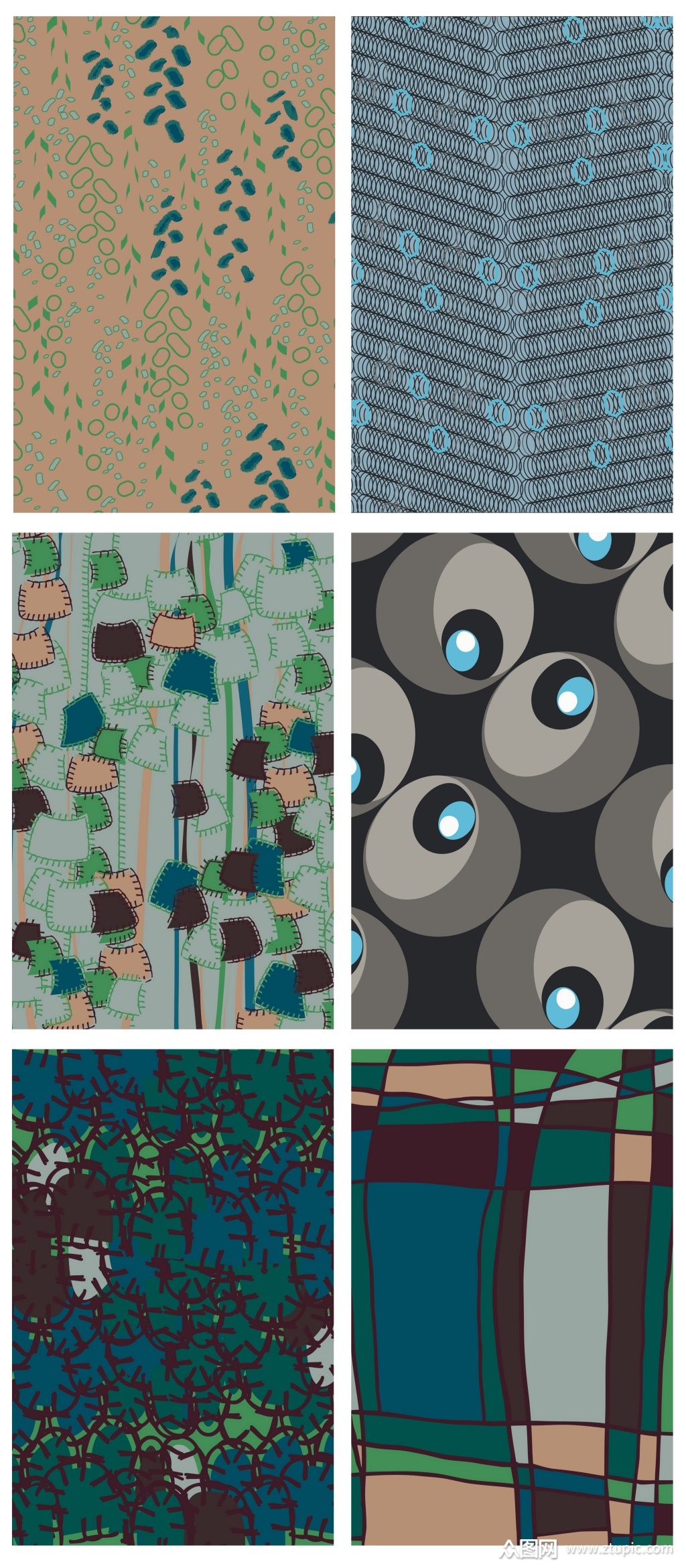 几何纹样复古抽象印花背景素材免费下载,本作品是由宇宙设计研发中心