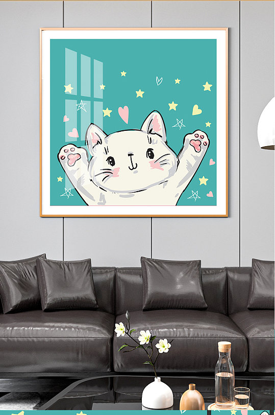 可爱小猫咪装饰画