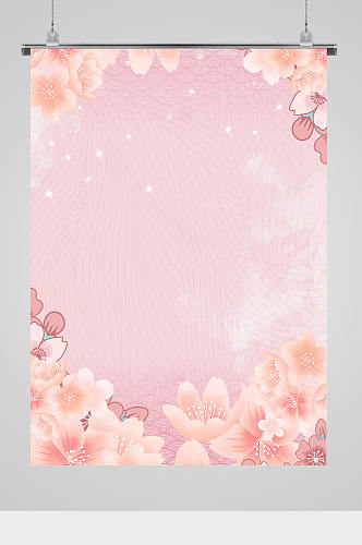 粉色温馨桃花背景
