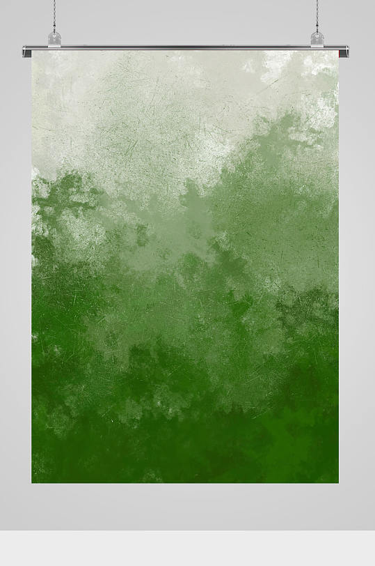 清新绿色水彩背景