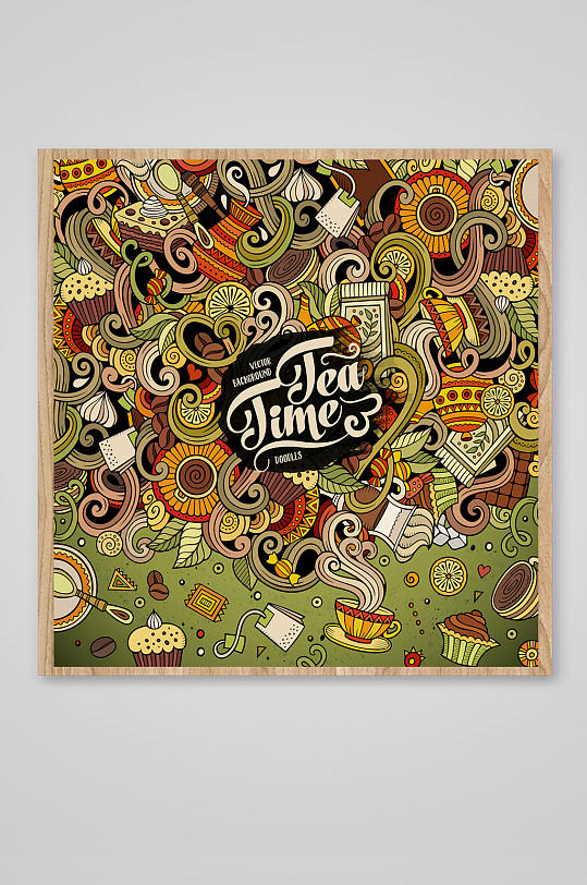 创意复杂花纹背景嘻哈潮流涂鸦背景681269