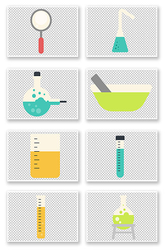 矢量科学实验图案