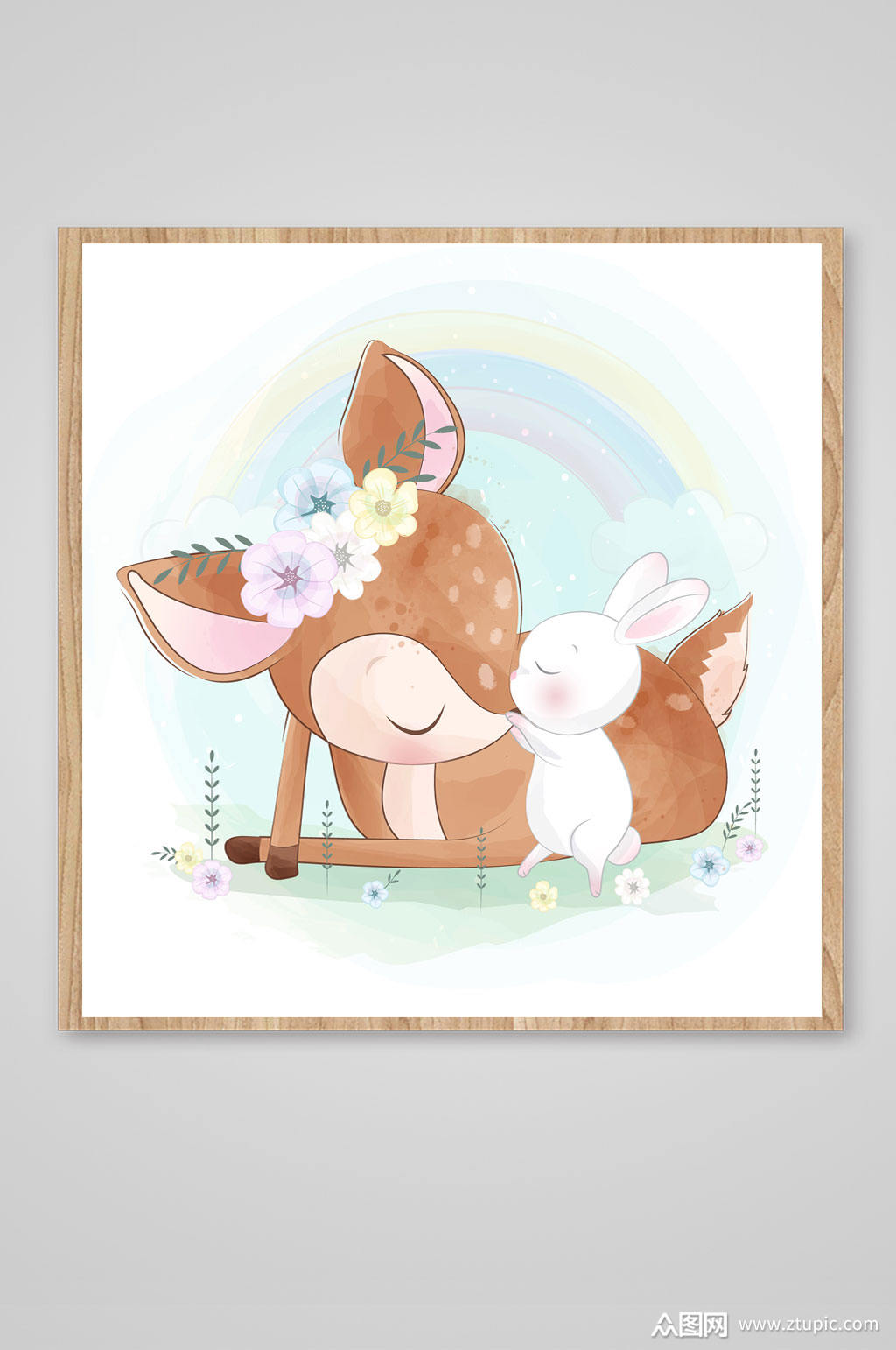 小动物主题卡通插画模板下载-编号926382-众图网